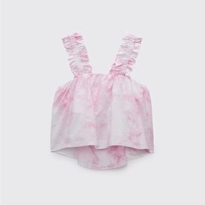 Zara Pink Ruffle Top